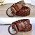 Import women bonded leather braided belt ladies PU handmade weave belt genuine leather hand knit belt from China