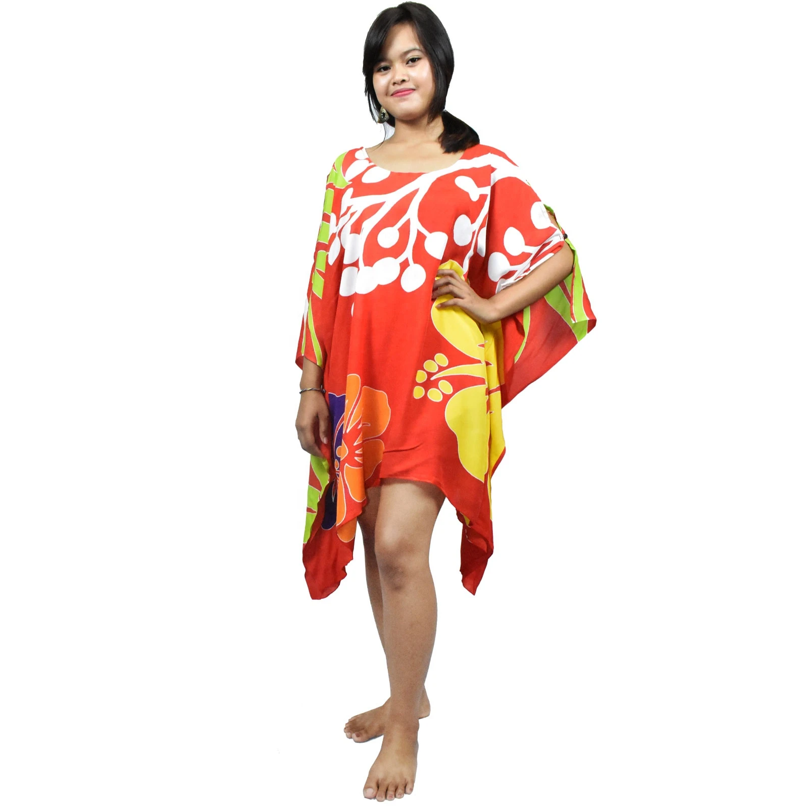 Women Cover up Beach Dress Floral Printed beach wear swim suit