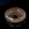 WONDER wholesale glass cigar ashtray with amber color