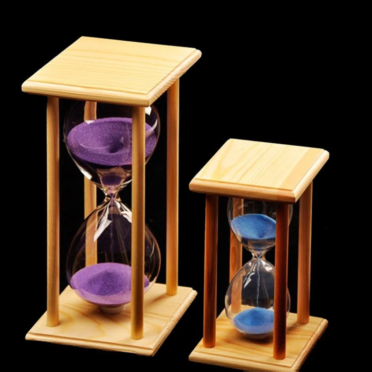 Wooden frame Sand Timer 15 &amp; 30 &amp; 45&amp; 60 minutes sand timing hourglasses