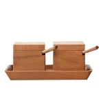 Wooden Kitchenware Tools spice tin box wholesale