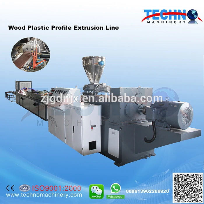 WPC Floor twin screw extruder machine plastic/wood floor making machine/wood plastic composite production line