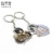 Import WTD China manufacturer high quality custom logo printing stainless iron Keychains from China