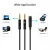 Y-Splitter Adapter 3.5mm Audio Aux 2 Male To 1 Female Headphone Extension Cable Connected Cord Splitter To Laptop D20