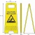 Import Yellow Foldable Caution Wet Floor Sign Plastic Safety A Shape Traffic Warning Sign from China