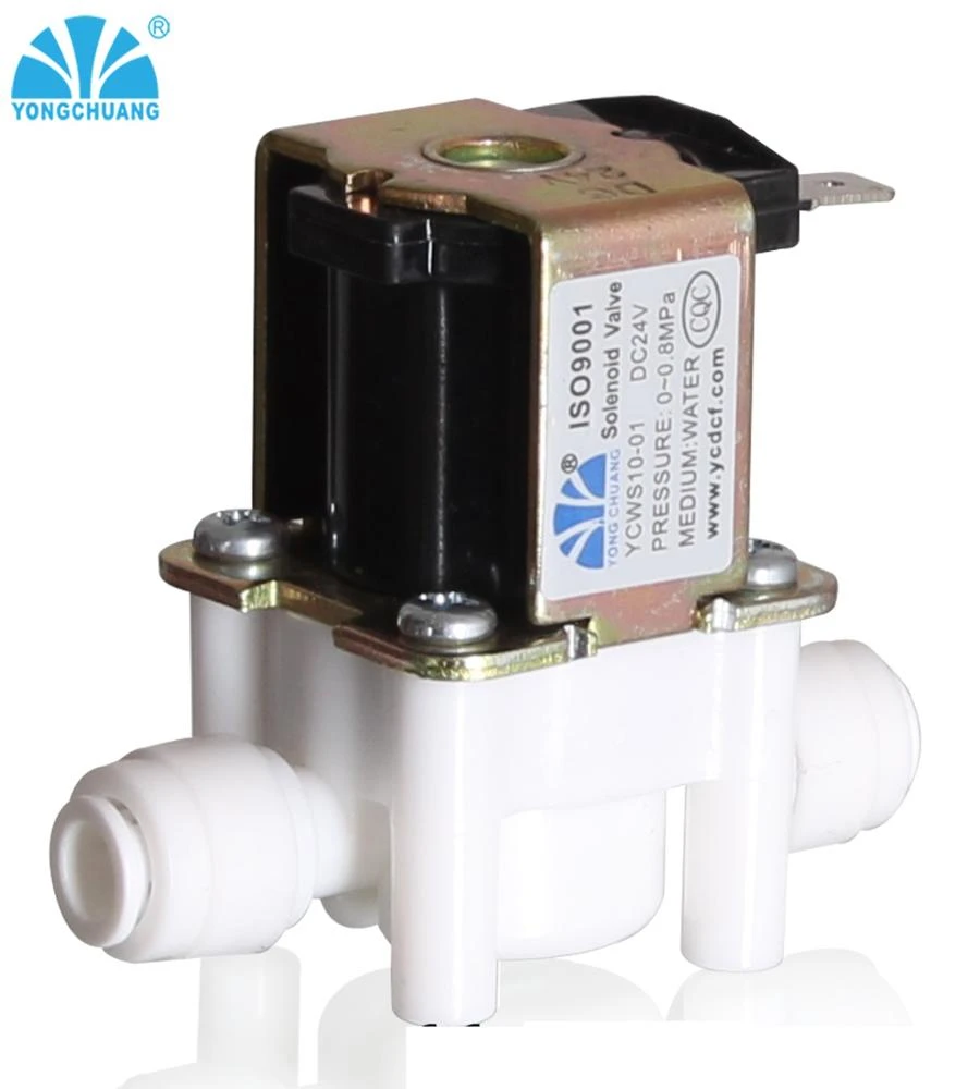Yongchuang 24V plastic water solenoid valve ro