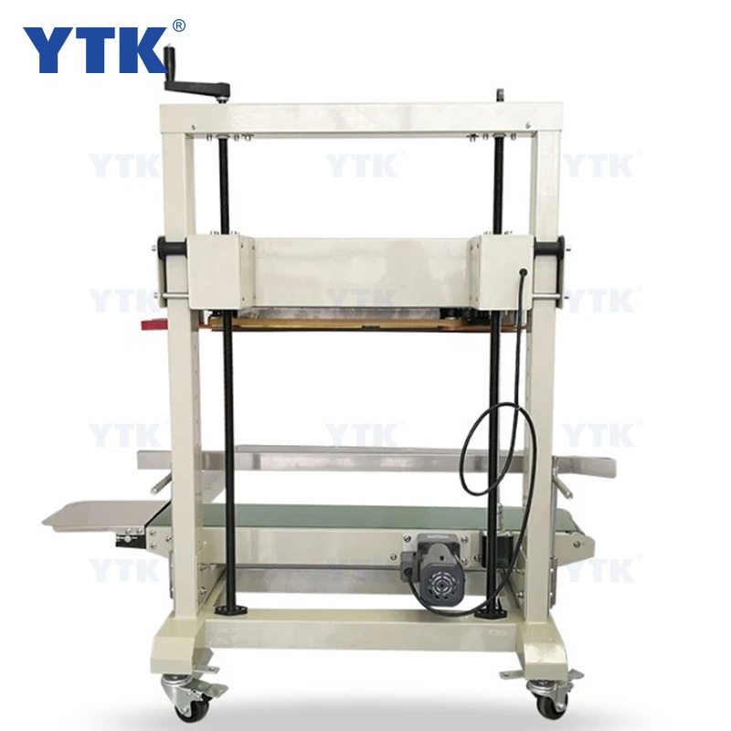 YTK-FR1100 Vertical Continuous Band Pouch Sealing Machine Heat Plastic Bag Sealer Machine