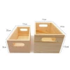yuguang crafts natural pine wood storage crates with handle cajas de madera