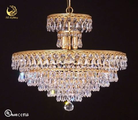 Zhongshan factory K9 Crystal commercial chandelier light empire mini lighting wholesale chandelier