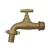 Import zinc slow open outdoor garden bibcock brass color water tap 1/2low price faucet from China