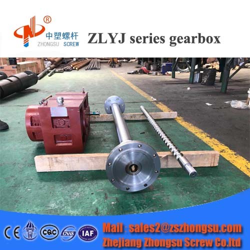 ZLYJ 146 Gearbox film blowing screw barrel for single auger extruder machine