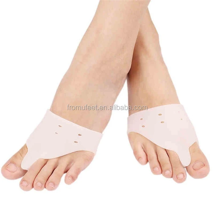 ZRWC24 Silicone gel bunion toe separator with metatarsal pad gel fore foot pad pain relief