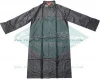 001 Black Plus Size Long PVC Raincoat Double Layers PVC Raincoat Black PVCPVC raincoat