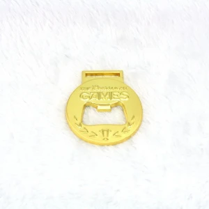 Round golden bottle opener, corporate gifts, promotional gifts, can be customized