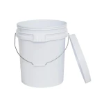 Food Grade Plastic 20 Liter Round Pail 5 Gallon Multi-Purpose Food Grade Ice Cream Bucket for Food Storage