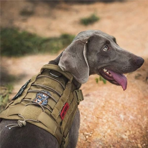 Waterproof tactical military K9 dog chest harness vest hiking hiking shoes hunting MOLLE TRAINING chest harness for SERVICE DOG
