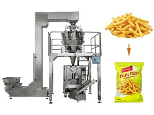 Automatic frozen french fries packaging machine