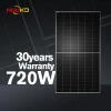 Nuuko 720w Solar Panels Solar Power System Mono Topcon 700W 710W 715W Sola Panel