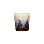 Luxury Elegant Whisky Glass Tumbler With Fire Shape Design