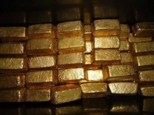 Gold bars and nuggets for sale