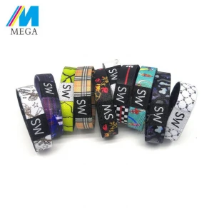 Elastic Wristband Customized Sublimation Stretch Fabric Event Wristband