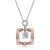 Import Wholesale Fashion Jewelry ~ Rose Gold Two Tone Pendant Necklace from Taiwan