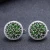 Import Chrome Diopside Customized Stud Earring | 925 silver Jewelry Manufacturing | 925 CZ Earring Manufacturing from China