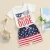 Import Independence Day Element Pattern Baby T-Shirt Bamboo Cotton Custom Manufacturer Price Baby Clothing from China