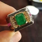 AAA natural Emerald ring