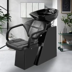 Backwash Units Barber Chair Ceramic Bowl Fiberglass Shampoo Salon Spa Equipment