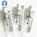 Aluminum Crimp Spray Pump with Long Dip Tube, Nasal & Oral Mist Spray Head, Universal Caliber