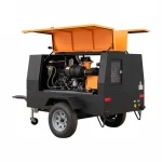 185CFM 280CFM 420CFM Diesel Mobile Air Compressor For Mining