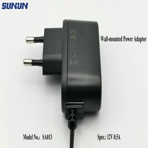Contemporary Look,Simple to use 12V 0.5A Power Adaptor