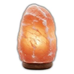Natural Himalayan Pink Salt Lamp with Wooden Base
