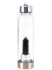Eco-Friendly Crystal Infused Glass Water Bottle With Lid NWGC03