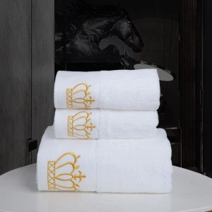 100% cotton high density bath towel set