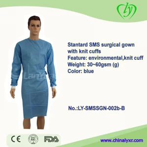 LY SMS Surgical Gown with Knit Cuff