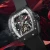 Import BONEST GATTI Men Watches Automatic Mechanical  Carbon Fiber Fluorine Rubber Strap from China