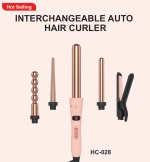 Multi-functional Curling Set 5 in 1 With Hair Straightener Ceramic hair curling iron Interchangeable hair curler