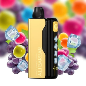 Alibarbar Ice Adjust 12000 Puffs Hubba Bubba Grape Disposable Vape Melbourne Global Triple Mesh 4 Levels Best Price