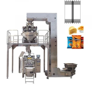 Crisps Snacks  Package Ten Heads Vertical Form Fill Seal Packing Machine