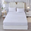 waterproof bedding set including one flat sheet, one fitted sheet and two pillowcases