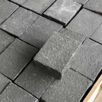 black basalt cobblestone pavers