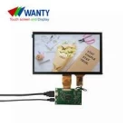 WANTY 7 Inch 1024x600 TFT LCD IPS Panel Capacitive USB Screen Touch Monitor Raspberry Pi 3 Display