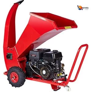 Gasoline / Diesel Enginee Wood Chipper Shredder 2.2ton/h  with Recoil Electric Start