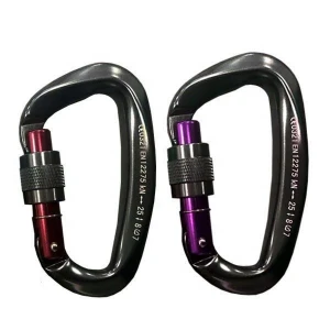 2019 Hot sale engraving available 25KN CE certificated rock climbing carabiner set