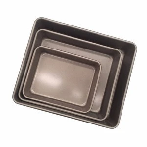 0.8mm thickness non stick deep square pan