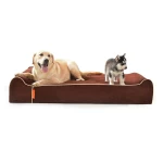 Laifug Orthopedic Memory Foam Extra Large Dog Bed Pillow(50"x36"x10", Chocolate)