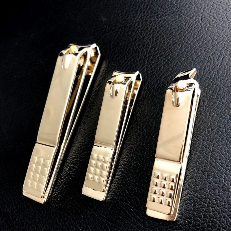 10 in 1 High Quality Golden Professional Adult Care Essentials Nail Clippers Set in Leather Case