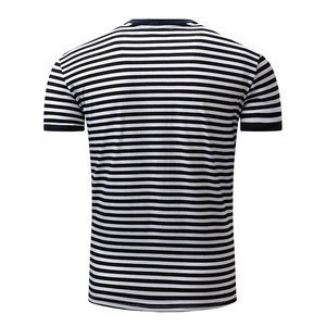 100% Cotton Zebra Stripe T Shirt Men